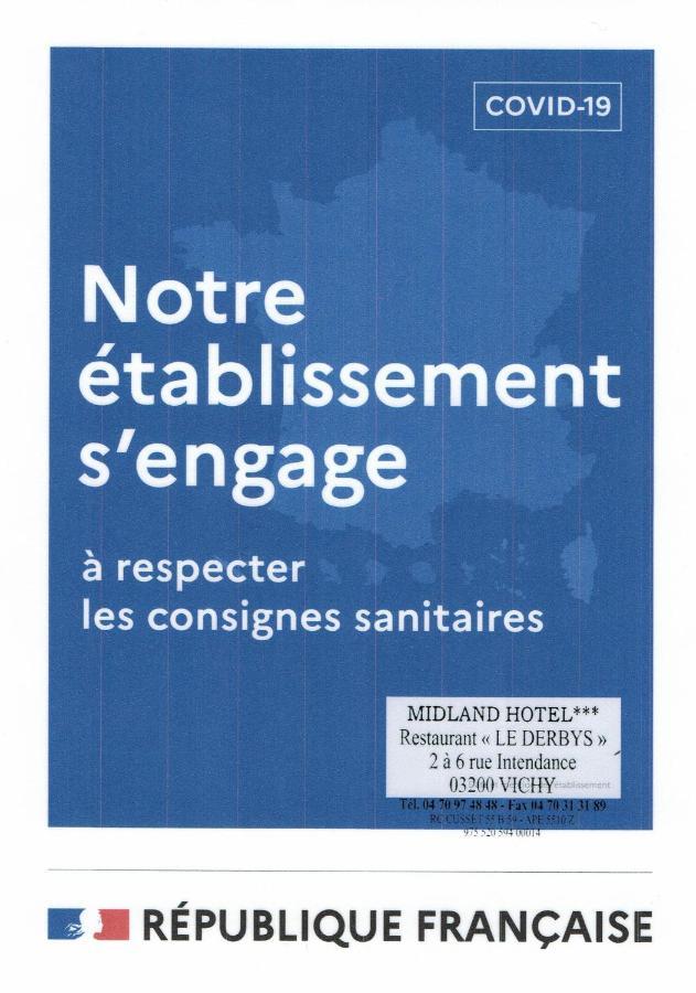 Logis Le Midland Hotell Vichy Exteriör bild